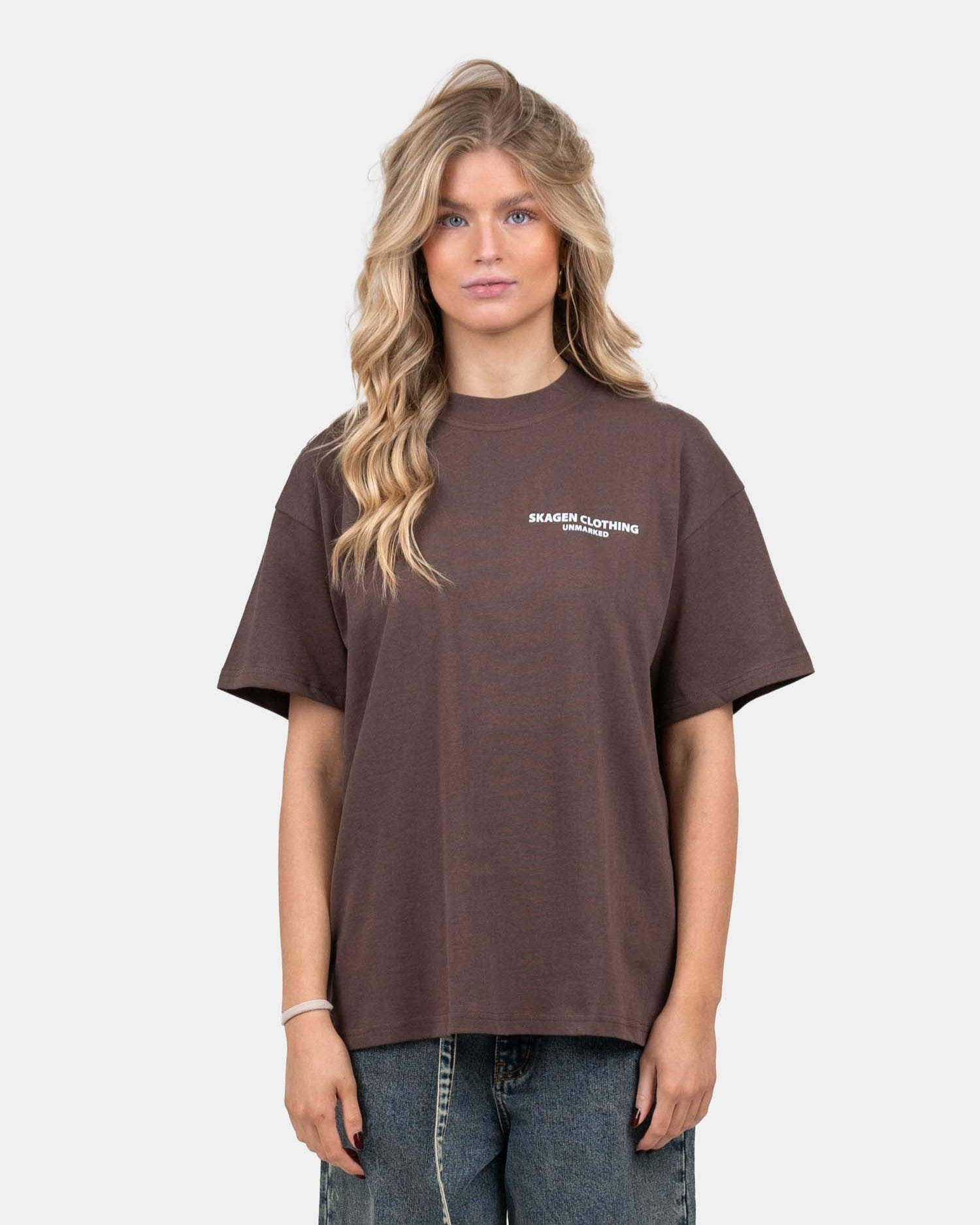 UNMARKED T-shirt Brown | Skagen - clothing.dk